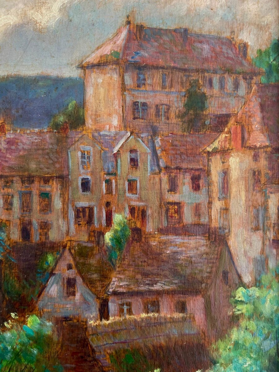 Delphin Enjolras (1867–1945), oil on panel, signed, ca. 1895, dimensions: 35.5 x 26.5 cm, framed