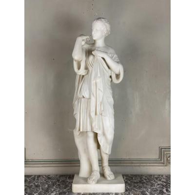 Diane of Gabbies, 19th C. marble after the antique