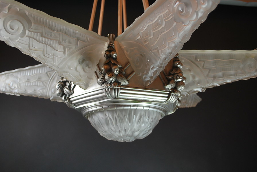 Exceptional Art Deco chandelier