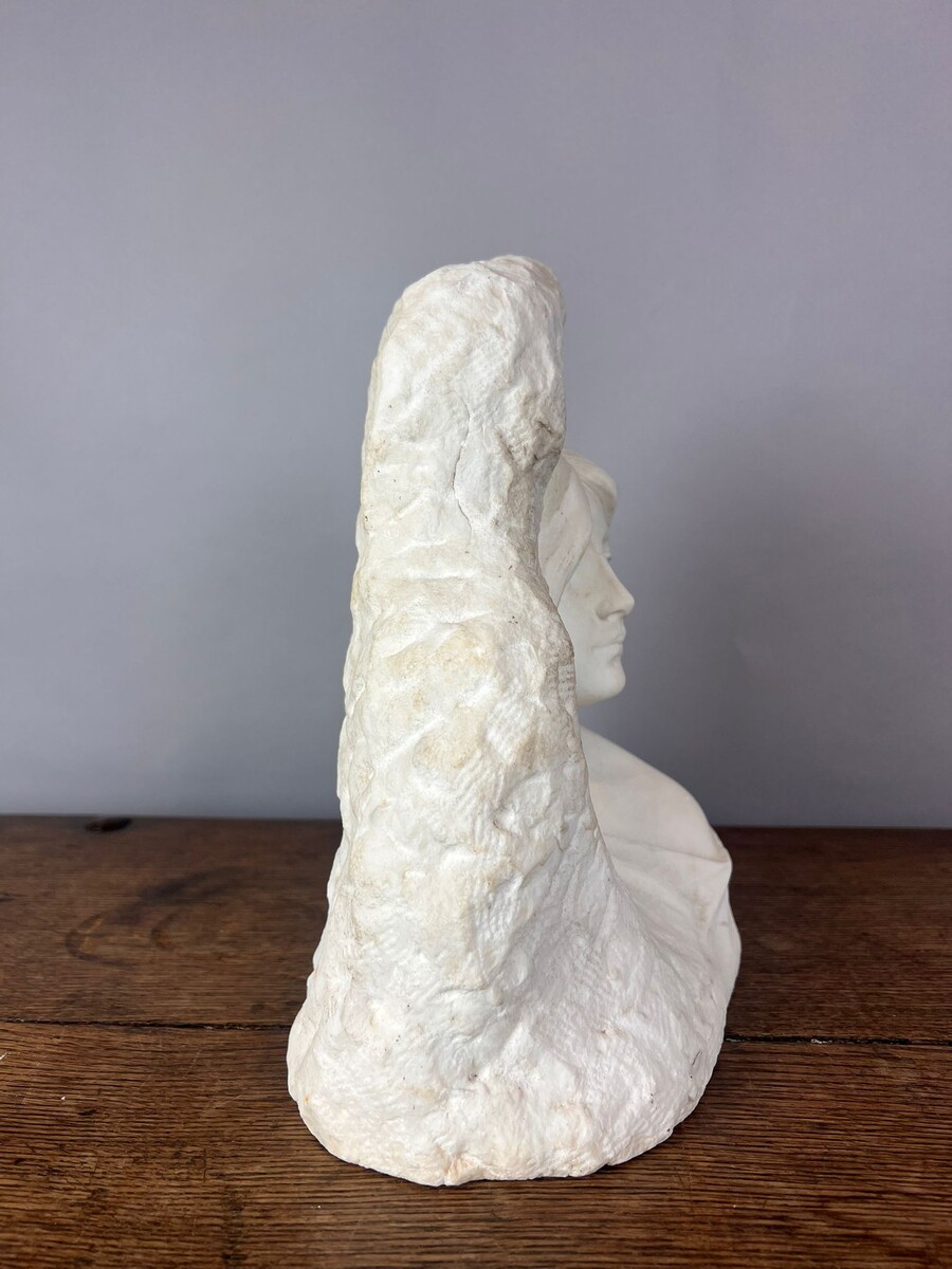 Fortunado Gori (1886 - 1925) Carrara marble sculpture