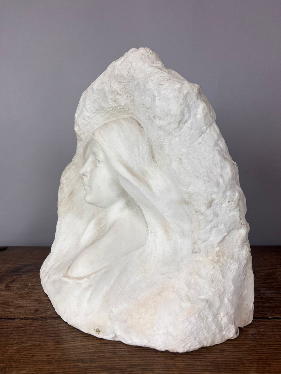 Fortunado Gori (1886 - 1925) Carrara marble sculpture