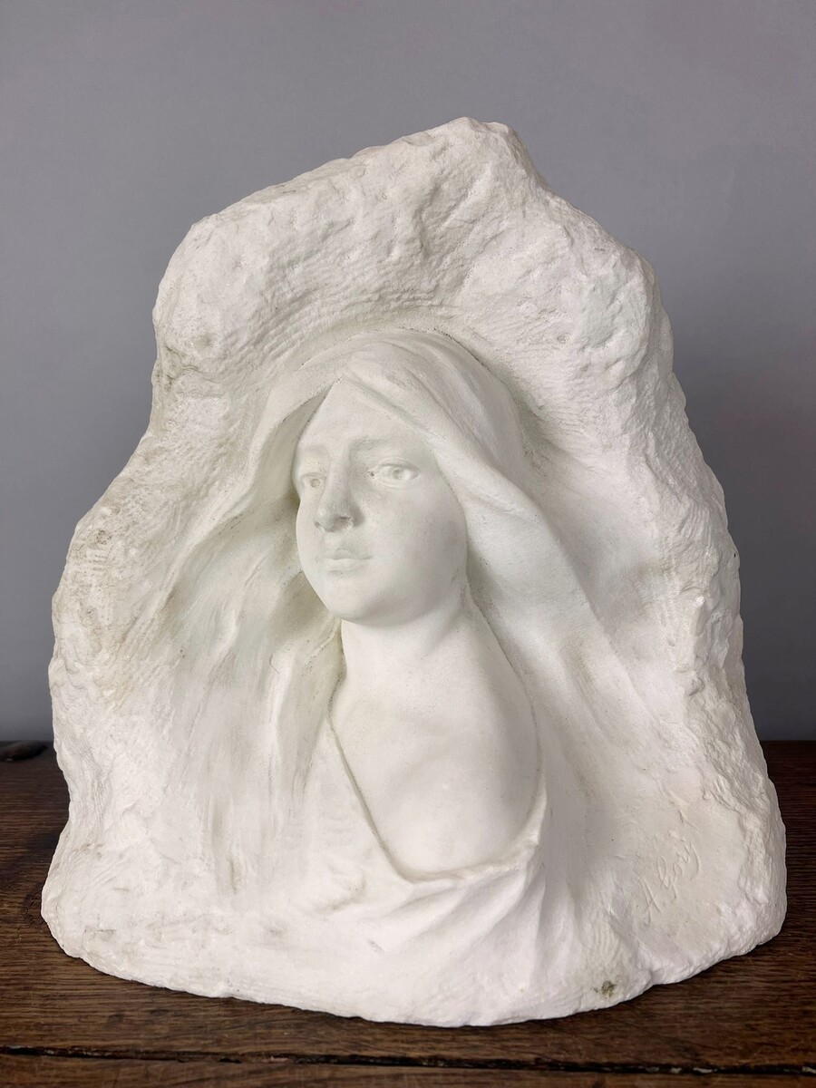 Fortunado Gori (1886 - 1925) Carrara marble sculpture