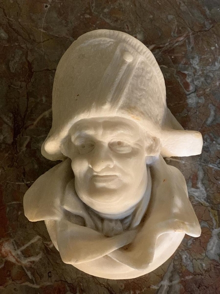 Head of a man, 19th C. marble sculpture