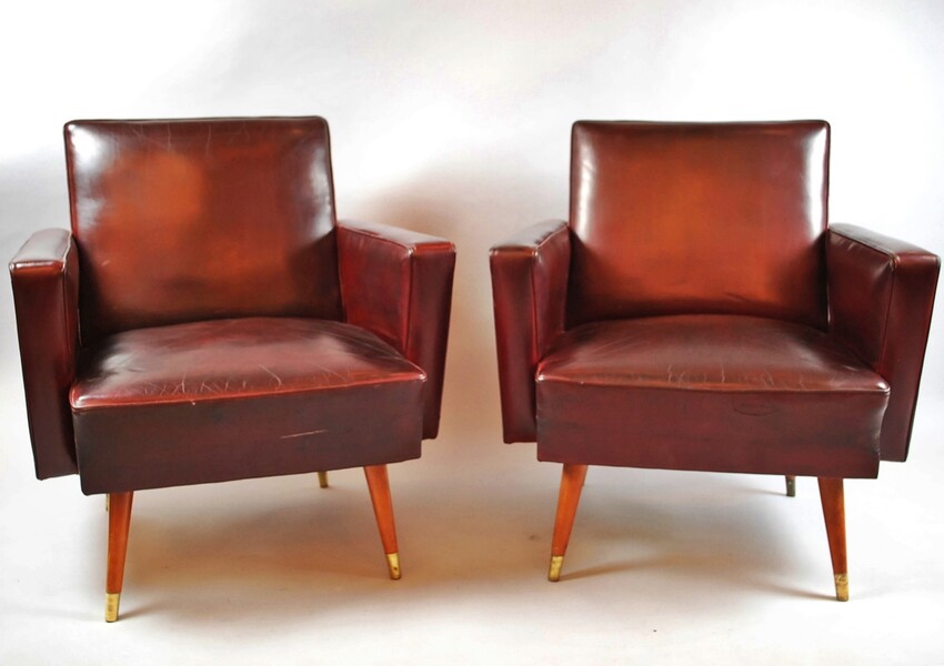 Pair Of Hungarian Armchairs, 1940 