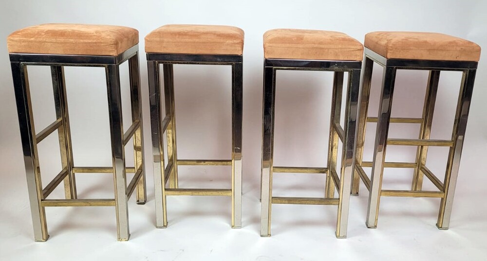 Set of 4 stools - Belgochrome