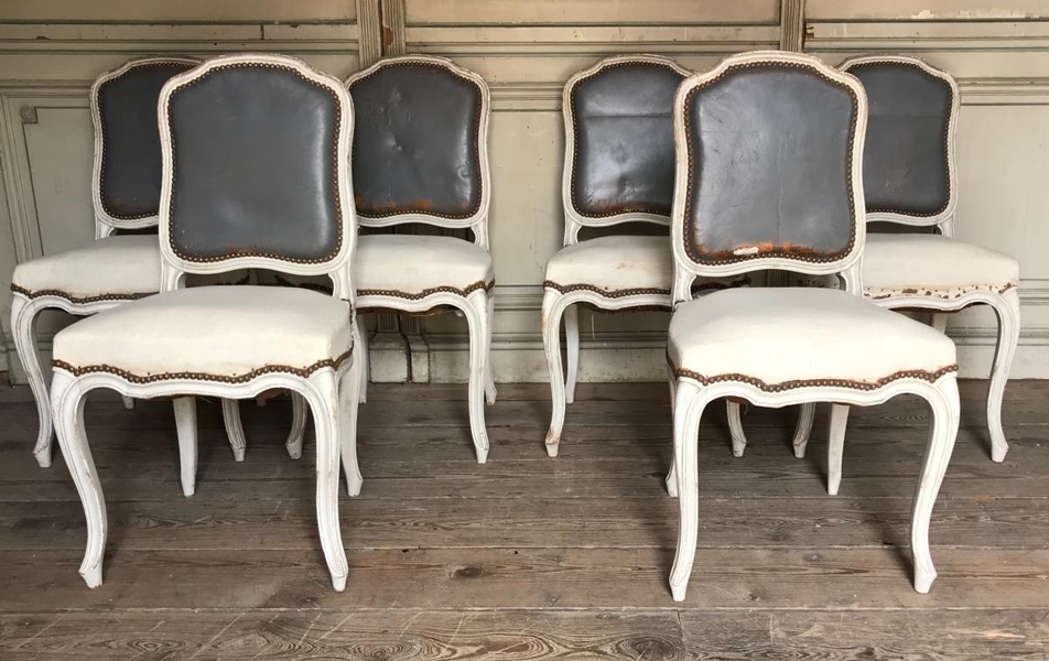 Set of 6 Louis XVI style chairs