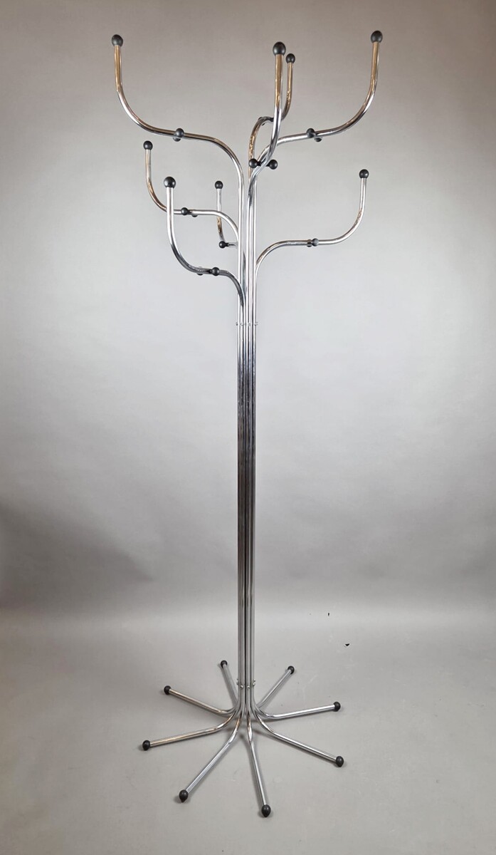 Sidse Werner for Fritz Hansen, chrome-plated metal coat rack, circa 1970