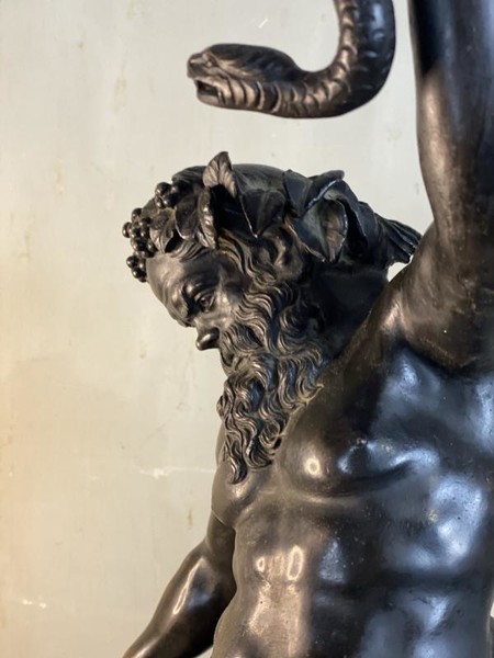 Silenus, bronze after the antique, 19th C. 