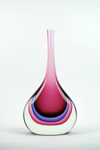 Sommerso vase by Flavio Poli for Seguso Vetri d'Arte, 1960's