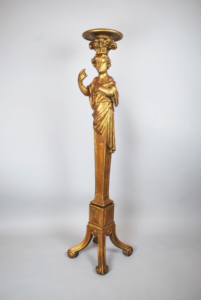 18th C. giltwood selette