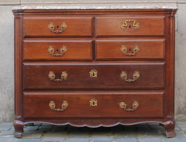 18th c. mahogany chest