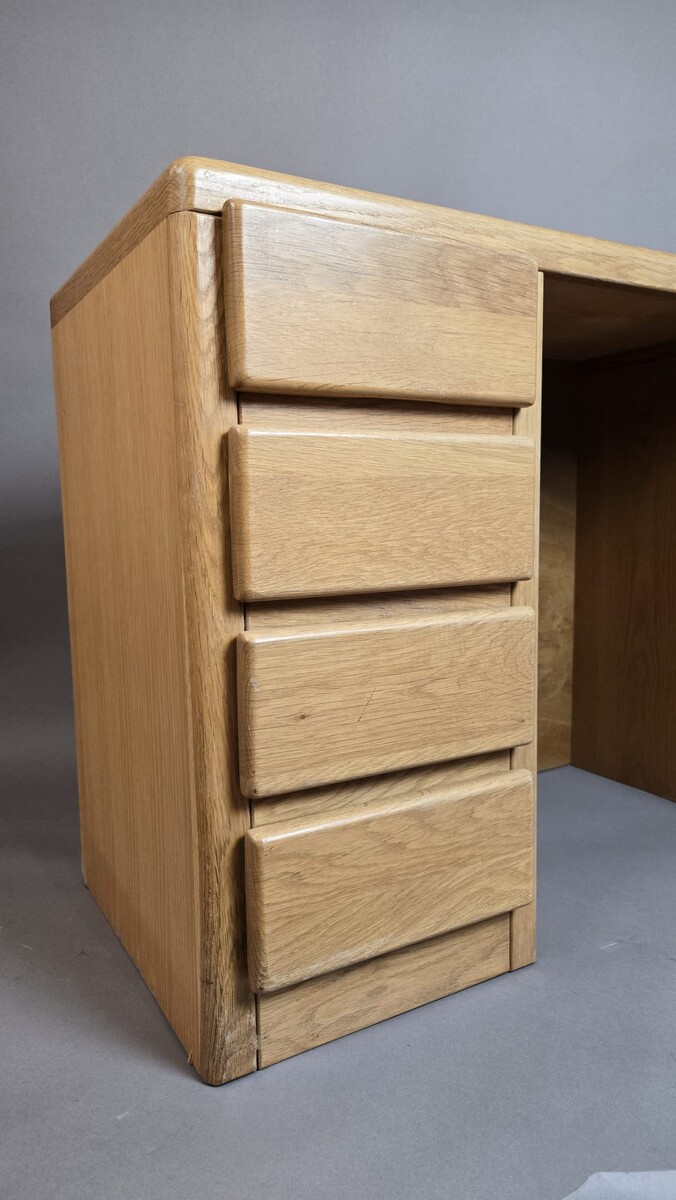 1970s oak desk