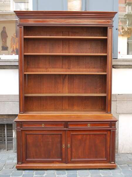 19th C. mahogany bookcase
