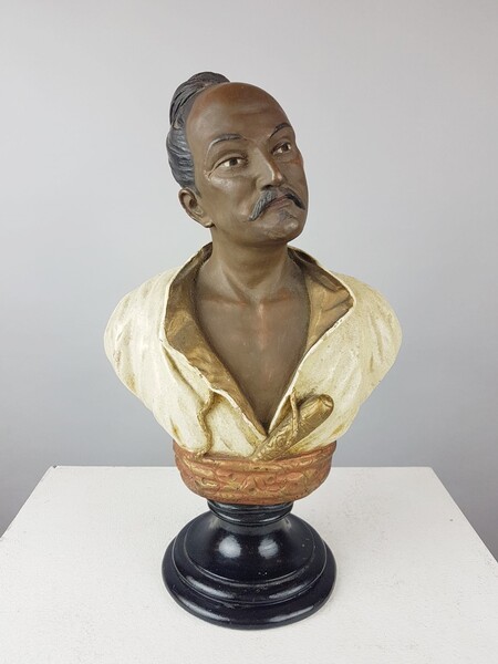 19th Chinese bust - plaster