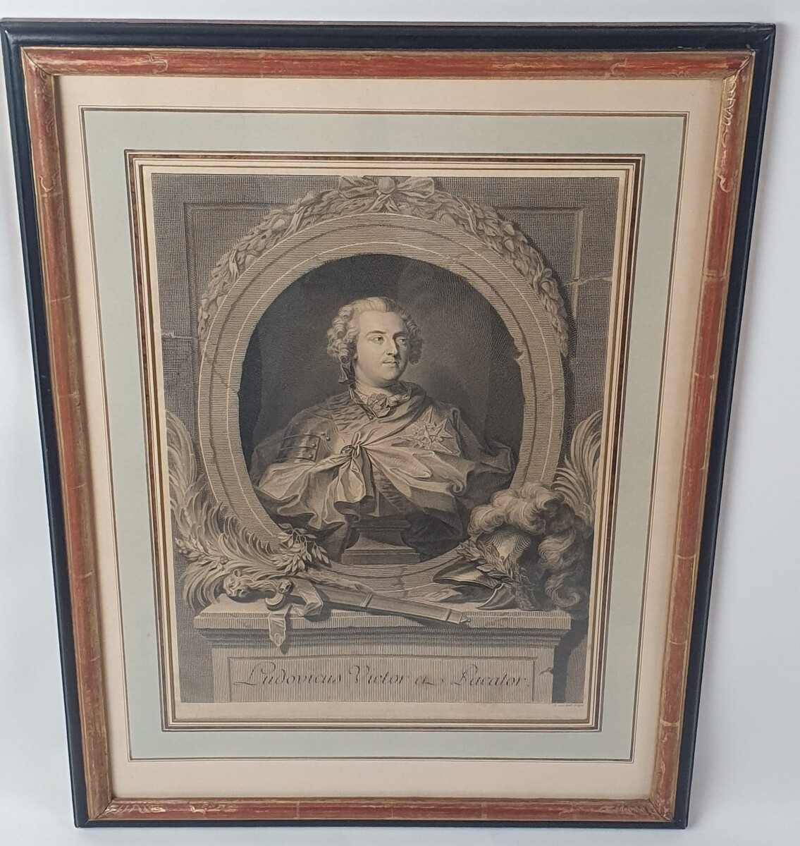 2 18th portrait engravings of Louis XV and Sylva his consulting doctor