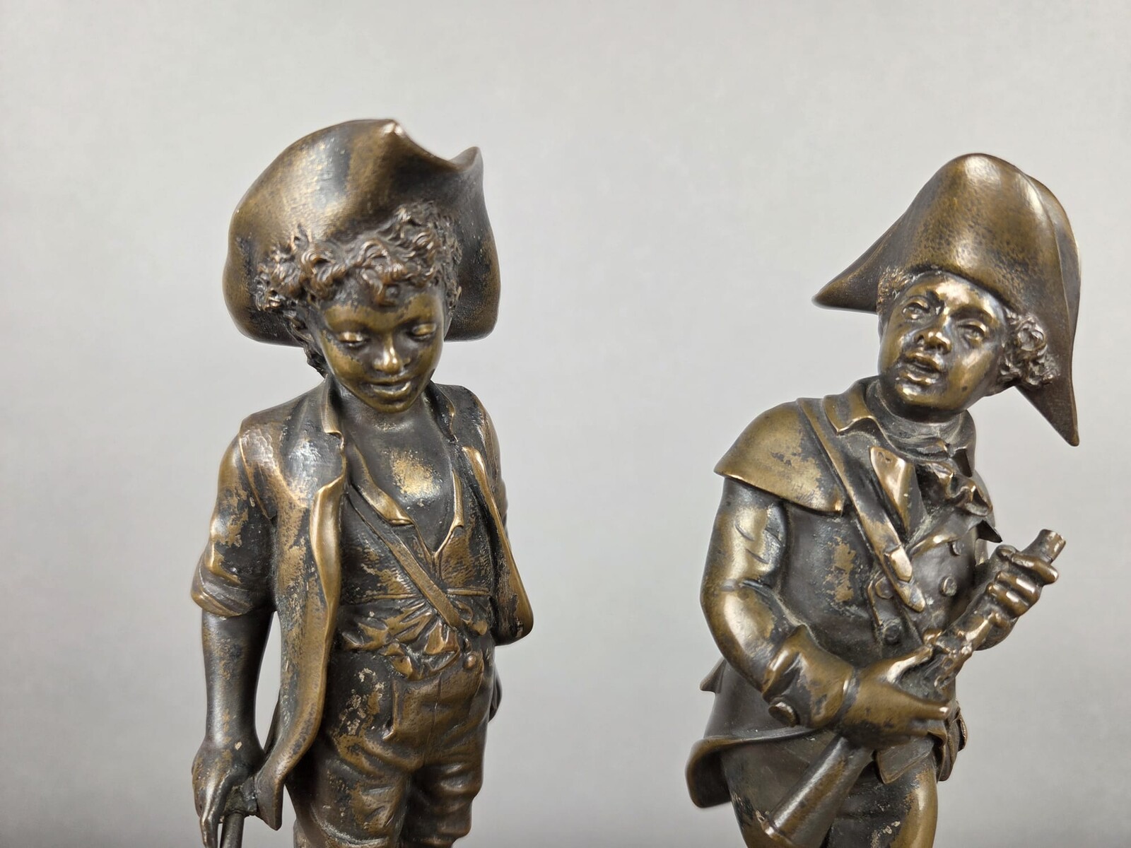 2 bronze figures signed Lalouette, late 19th century