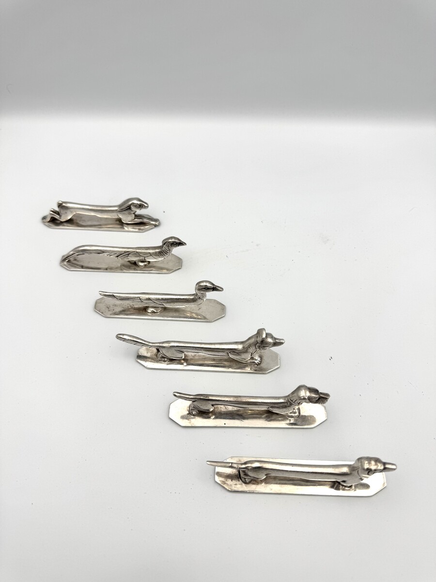6 Zoomorphic Knife rest by Wiskemann