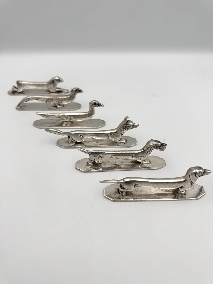 6 Zoomorphic Knife rest by Wiskemann