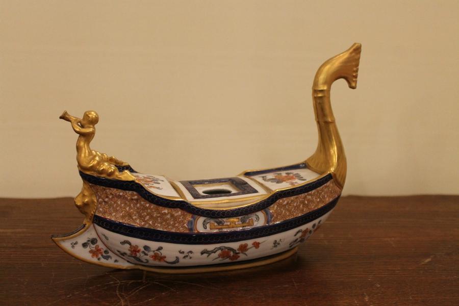 Porcelain inkwell, 19th century