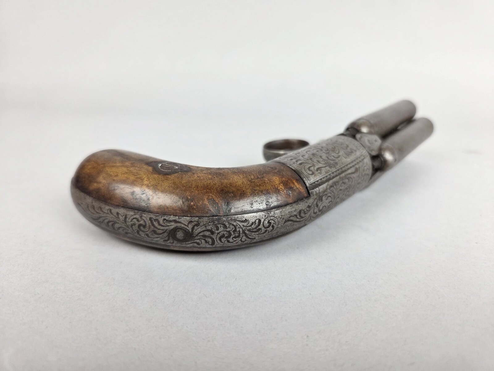 A 4-barrel pistol by Mariette, Liège, circa 1845