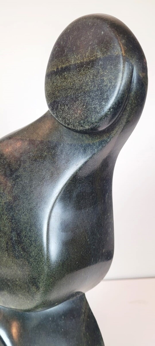 Abstract serpentine sculpture - sonwet murombed - circa 1960 - semi-precious stone