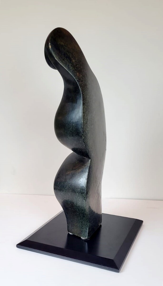 Abstract serpentine sculpture - sonwet murombed - circa 1960 - semi-precious stone