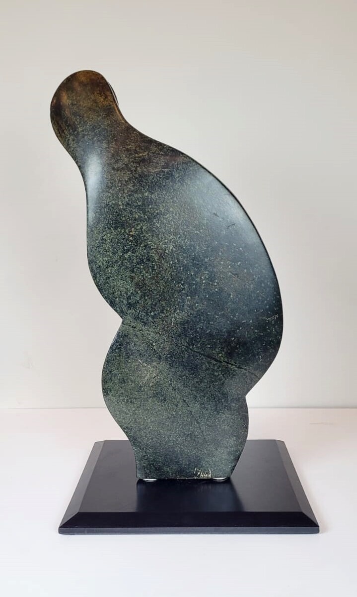 Abstract serpentine sculpture - sonwet murombed - circa 1960 - semi-precious stone