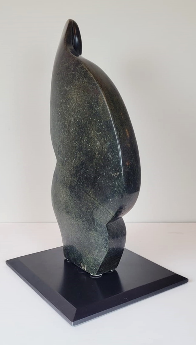 Abstract serpentine sculpture - sonwet murombed - circa 1960 - semi-precious stone