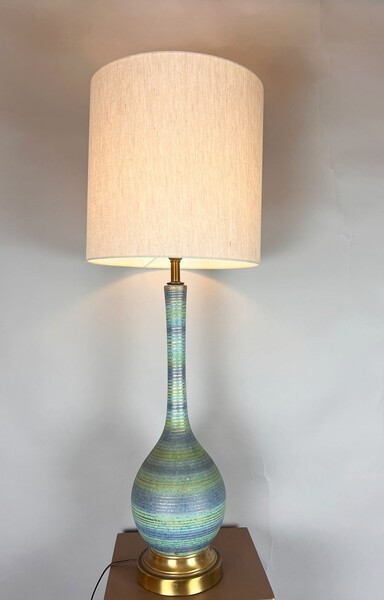 American stoneware lamp, 1950s–1960s.