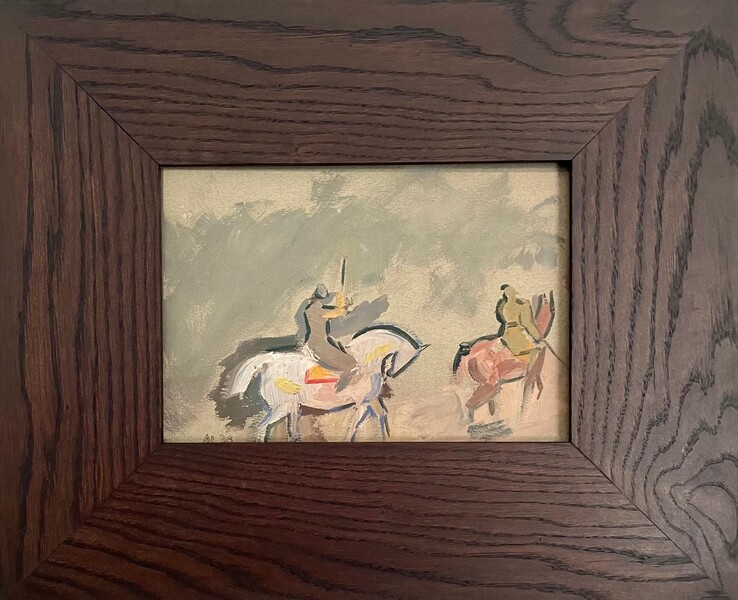 André LHOTE (1885-1962), The Horsemen, oil on paper