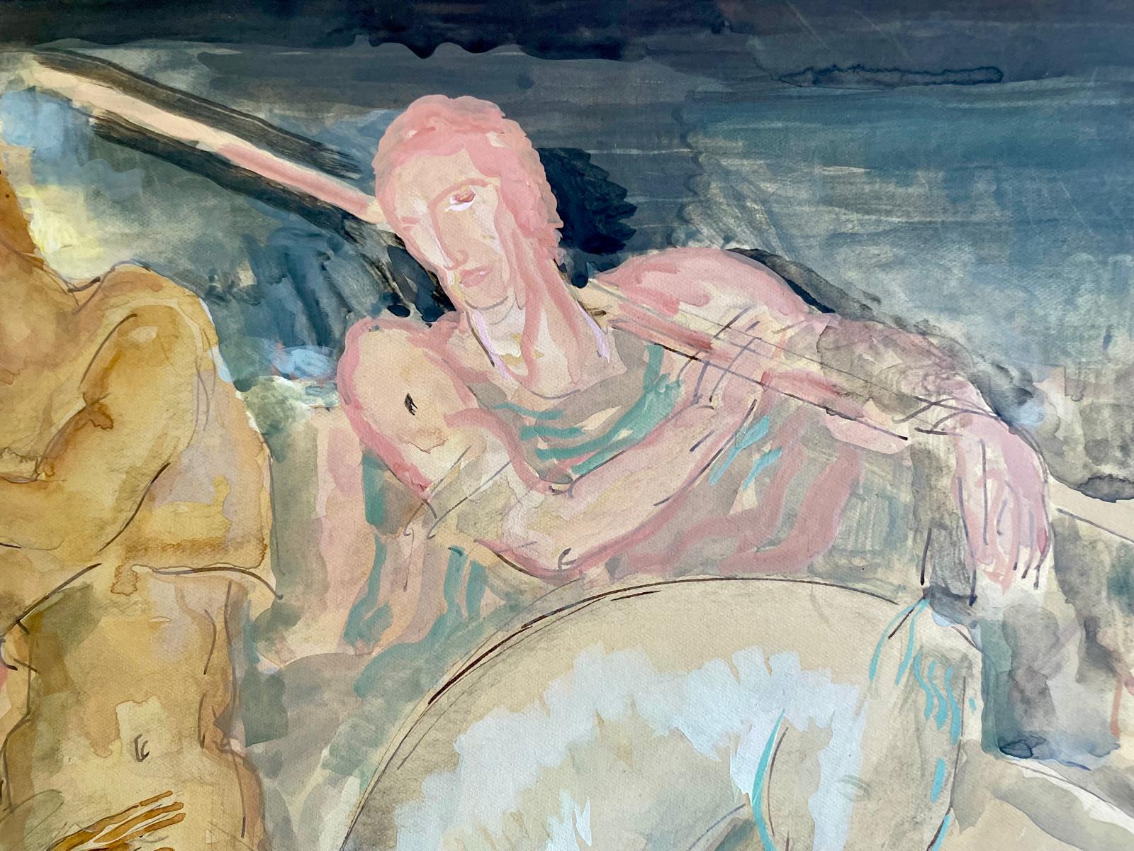 Anto Carte (1886–1954), watercolor on paper, signed, Saint-Martin, ca. 1915, 45x54 cm (60x70 cm).
