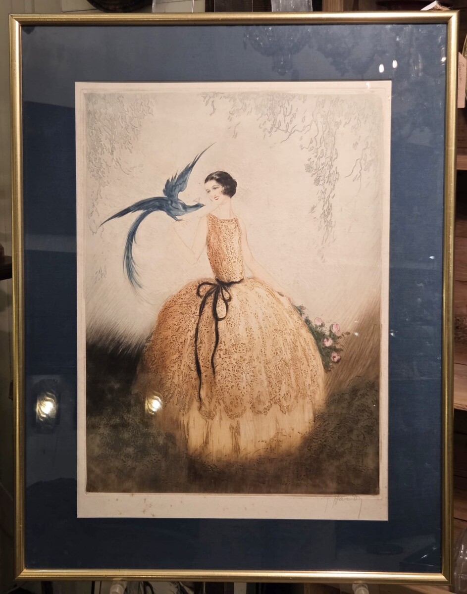 Aquatint print by Jean Hardy, 