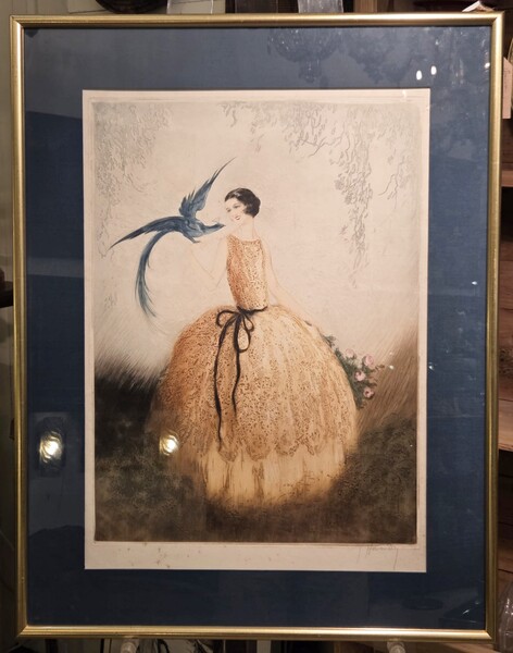Aquatint print by Jean Hardy, 