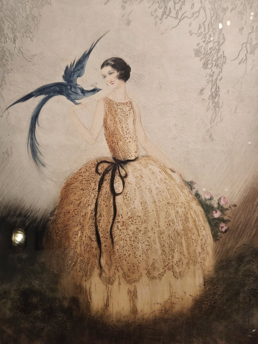 Aquatint print by Jean Hardy, 