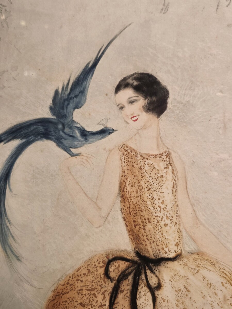 Aquatint print by Jean Hardy, 