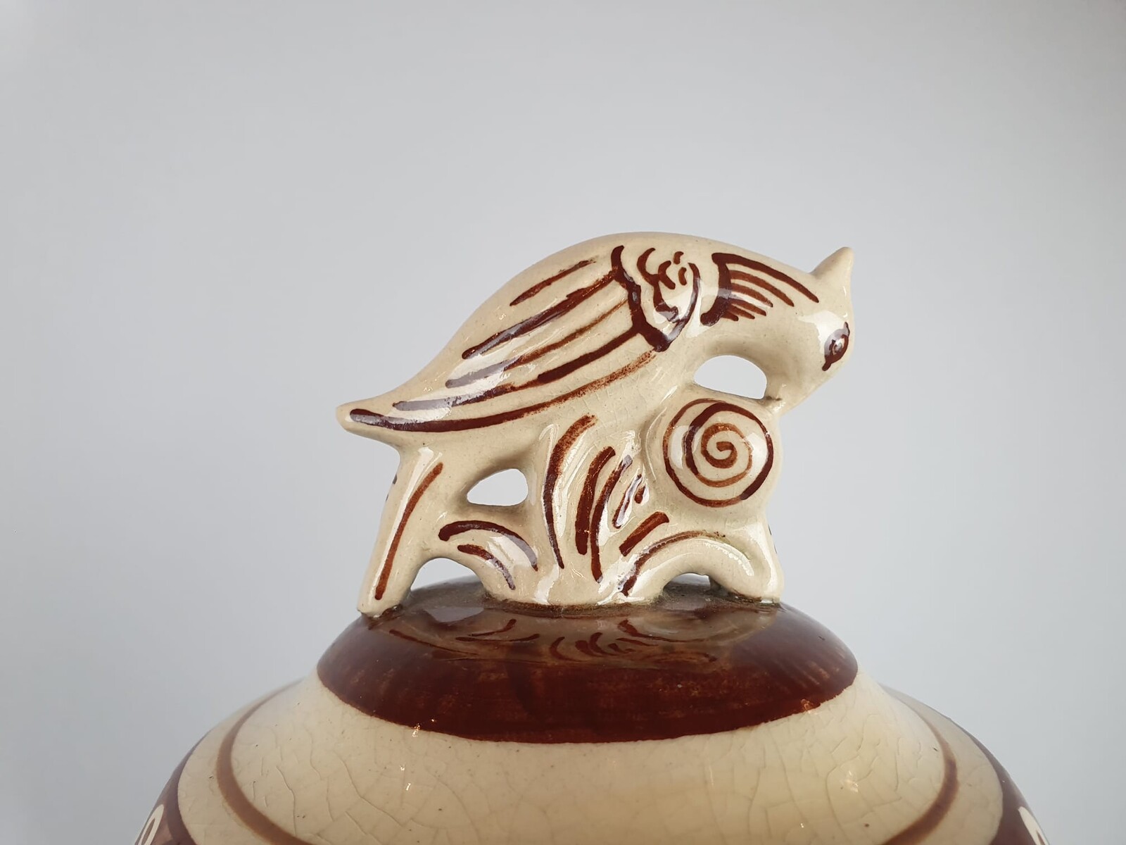 Art Deco ceramic vase - Saint Ghislain - Emile Lombart - 1930