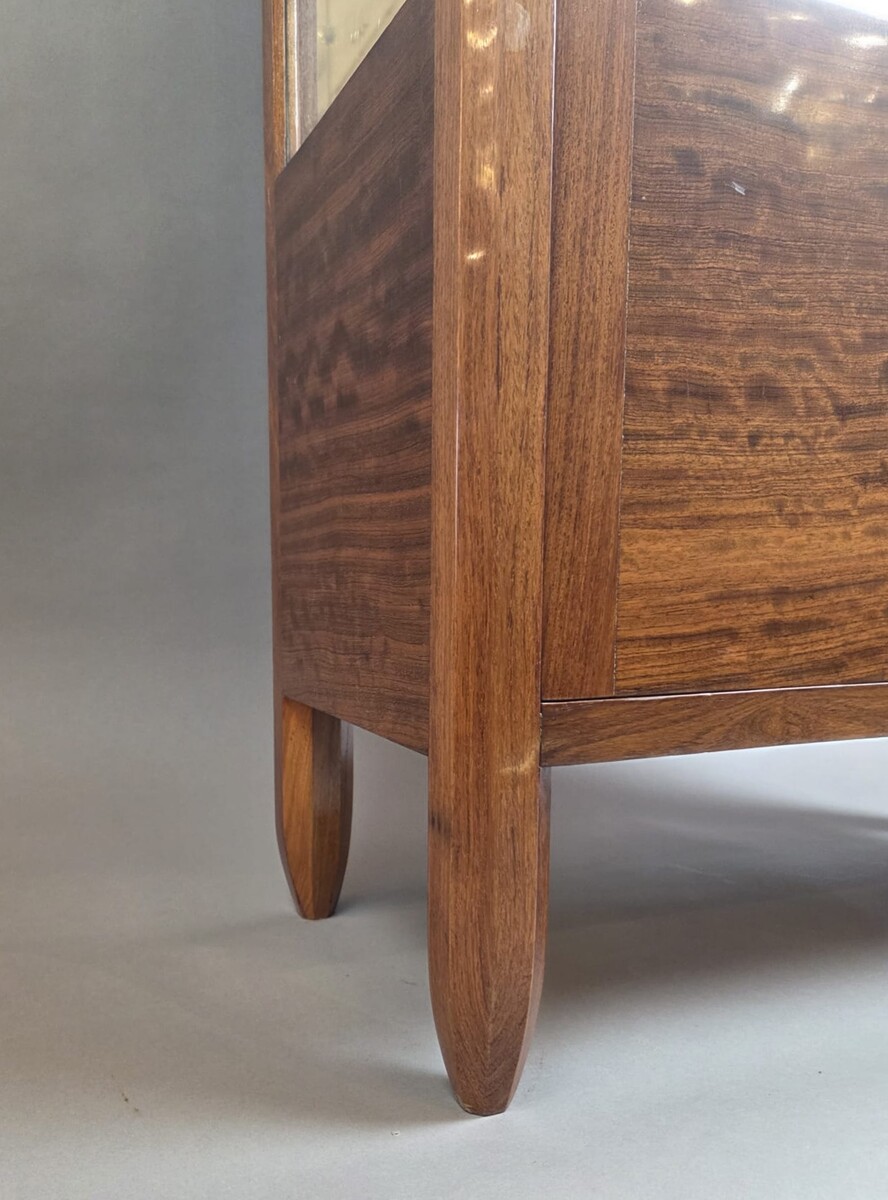Art Deco display case in Bubinga wood, circa 1920