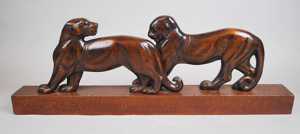 Art Deco wooden sculpture 