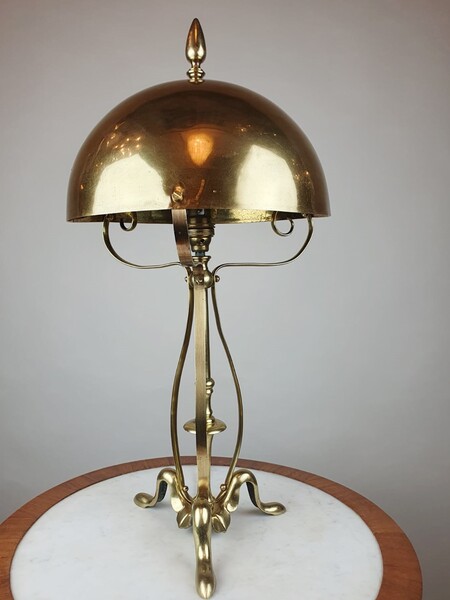 Art§craft table lamp in copper and brass - circa 1900