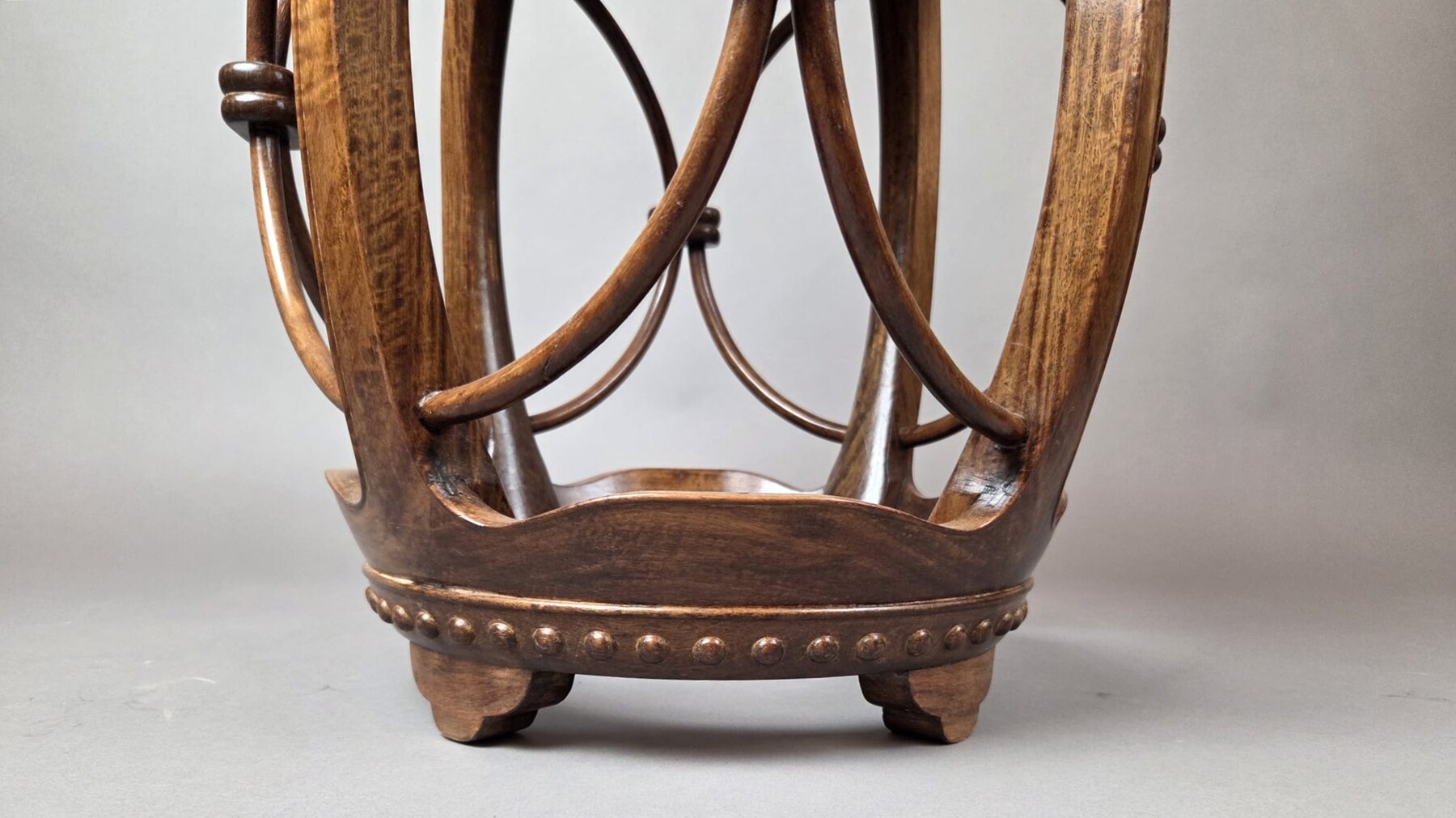 Asian stool in exotic wood, early 20th century