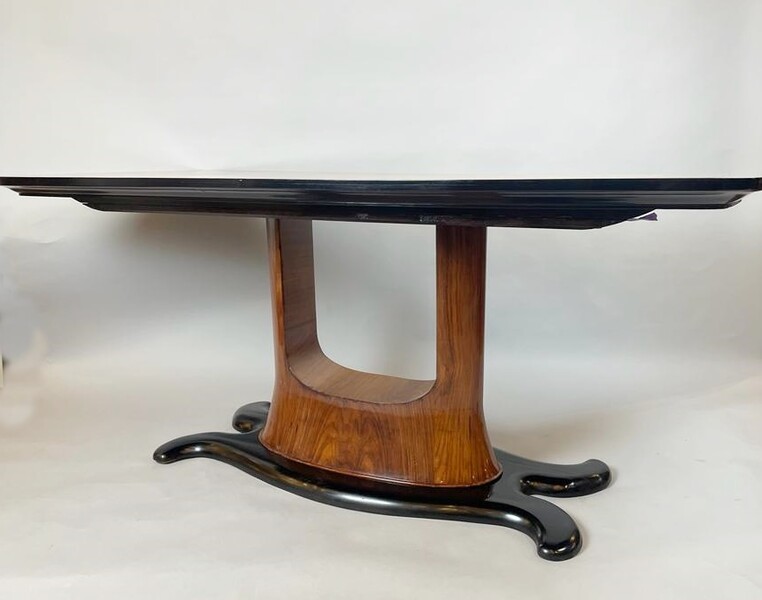 Attributed to Paolo Buffa, table, free-form base, Italy around 1940