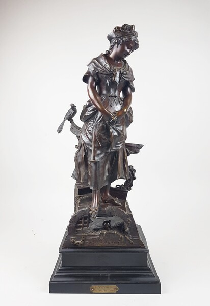 Auguste De Wever, bronze with brown patina 