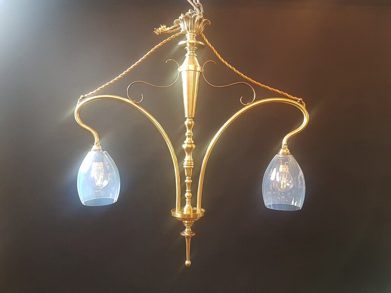 BENSON, (attributed) Art Nouveau chandelier