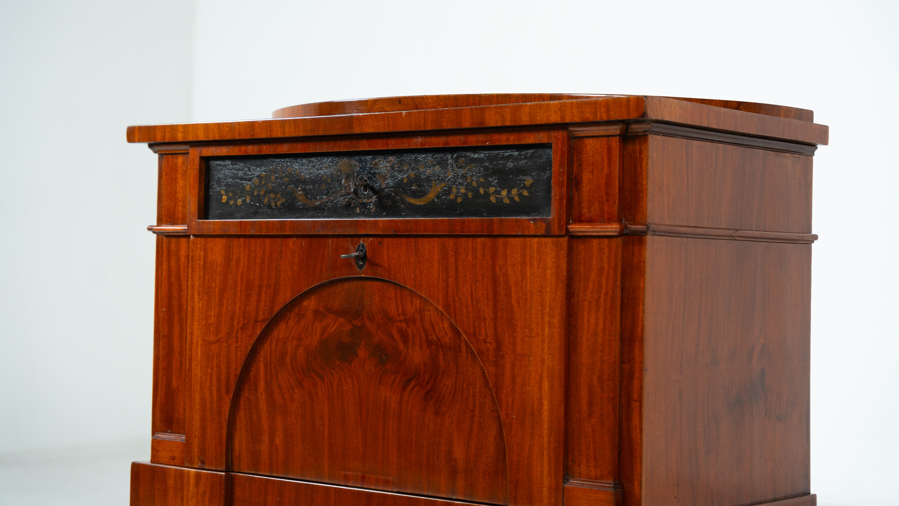 Biedermeier mahogany writing chest, Germany circa 1820