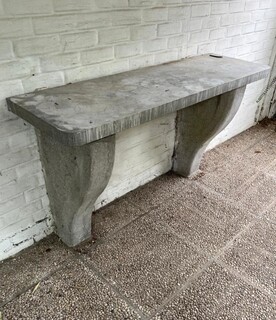 Blue stone console table, 20th 
