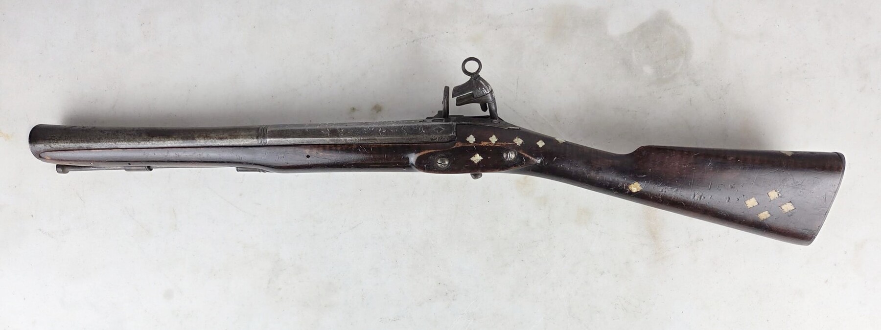 Blunderbuss, Caucasus, 19th, Silver damask