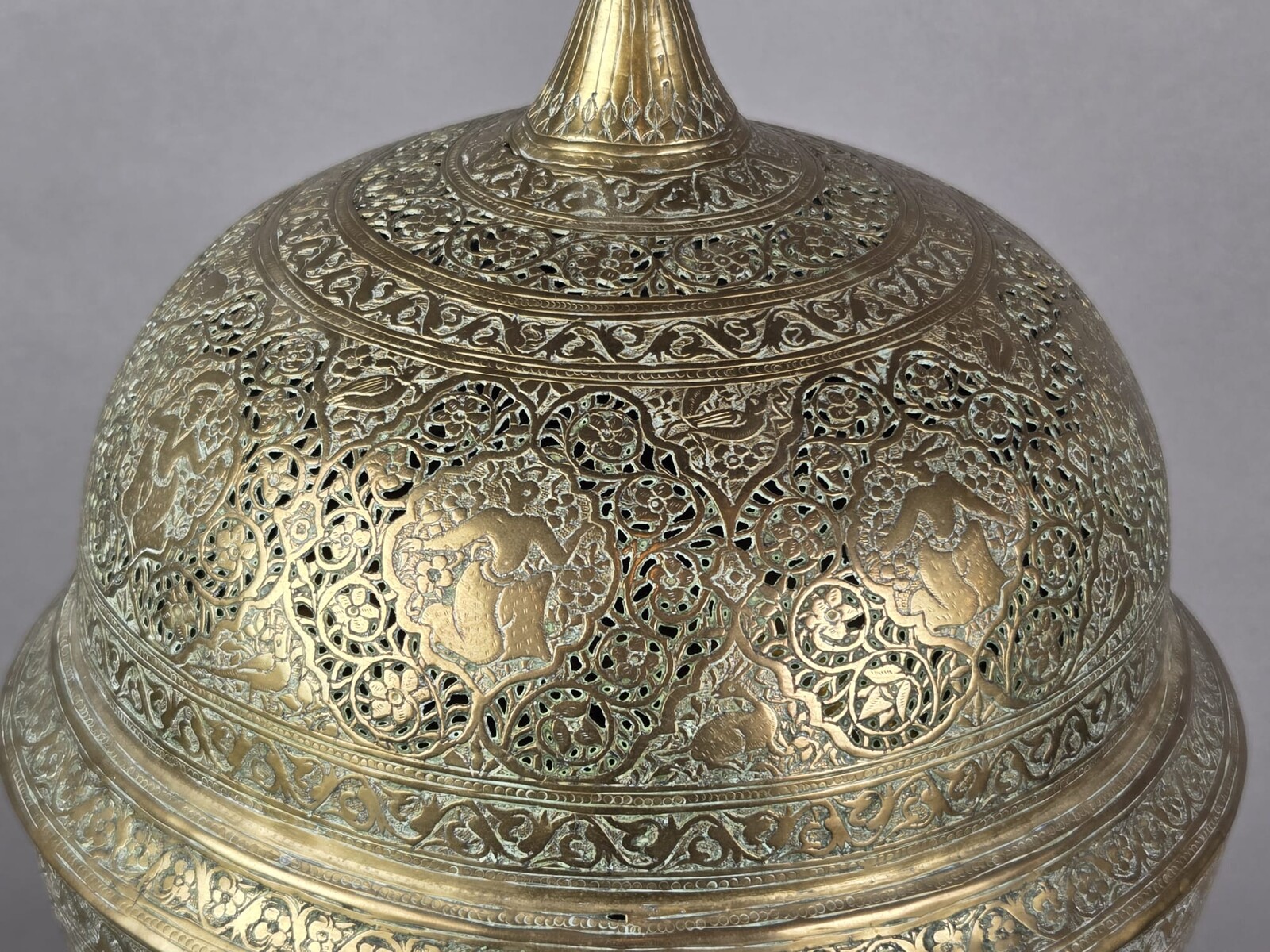 Brass incense burner, Persia, 19th century