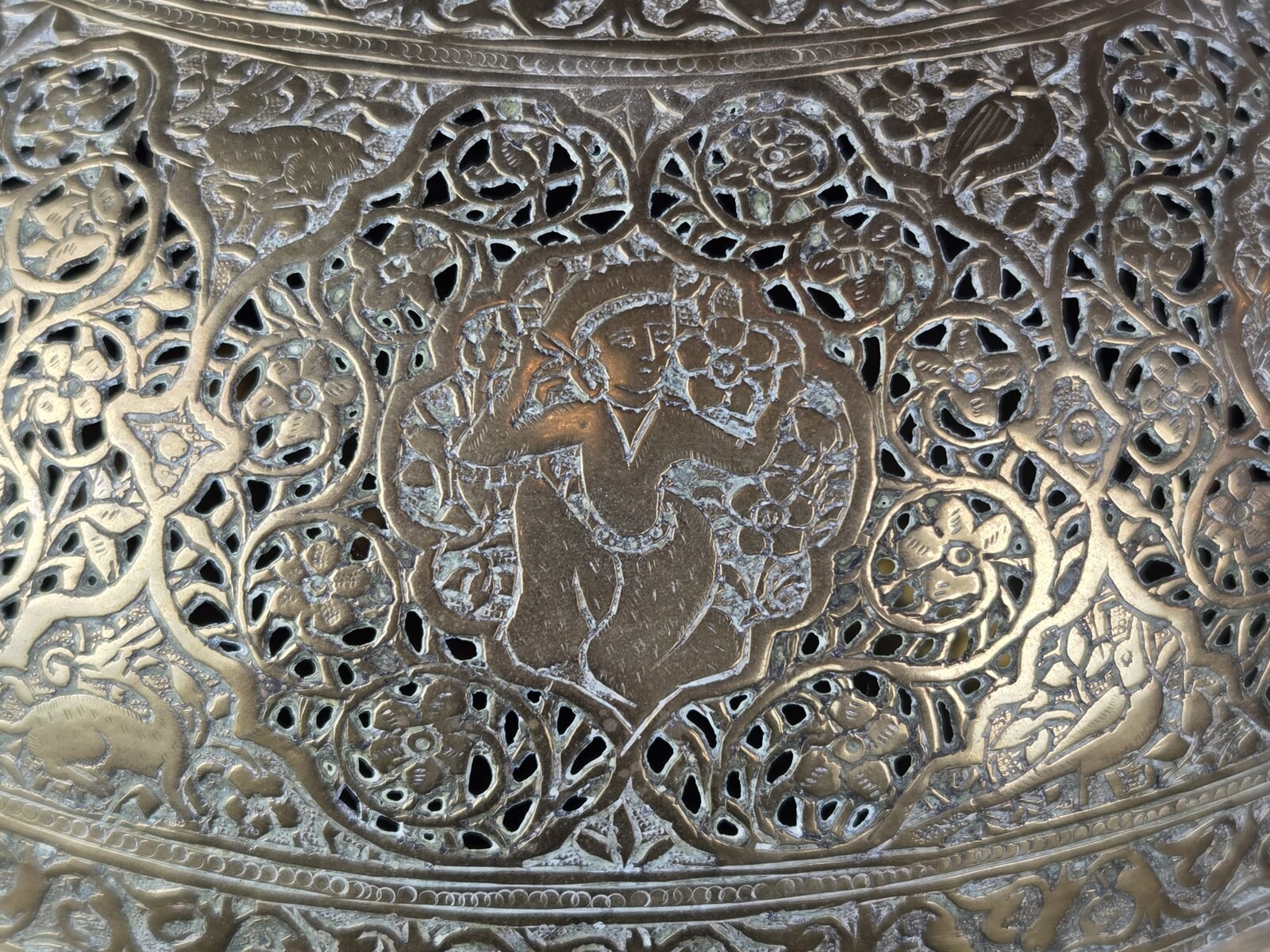 Brass incense burner, Persia, 19th century