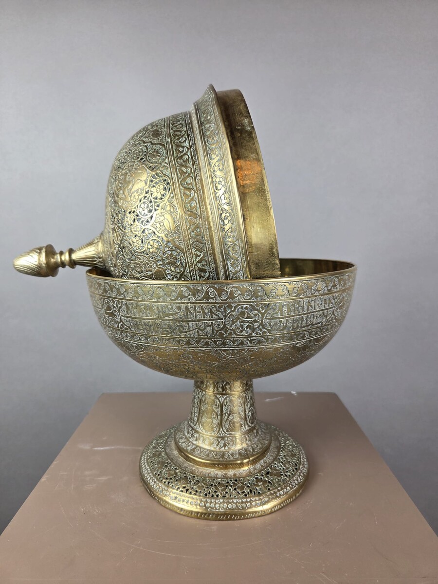 Brass incense burner, Persia, 19th century