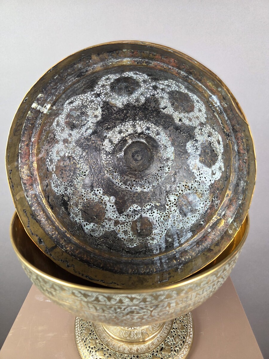 Brass incense burner, Persia, 19th century